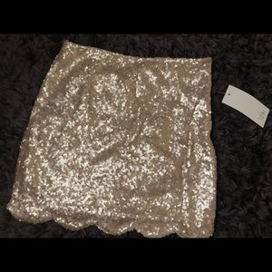 Sequinned skirt